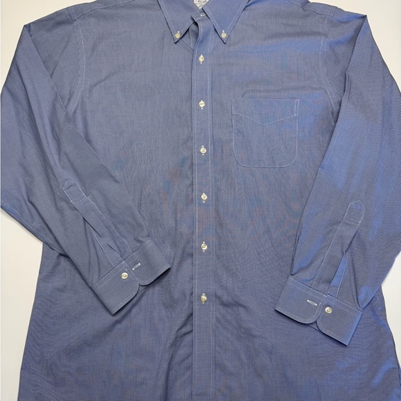 Brooks Brothers Classic Blue Dress Shirt - Picture 2 of 3